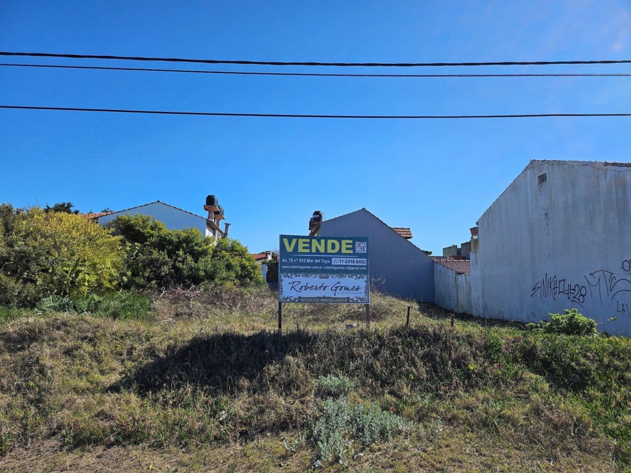 LOTE en MAR DEL TUYU - OPORTUNIDAD FRENTE AL MAR