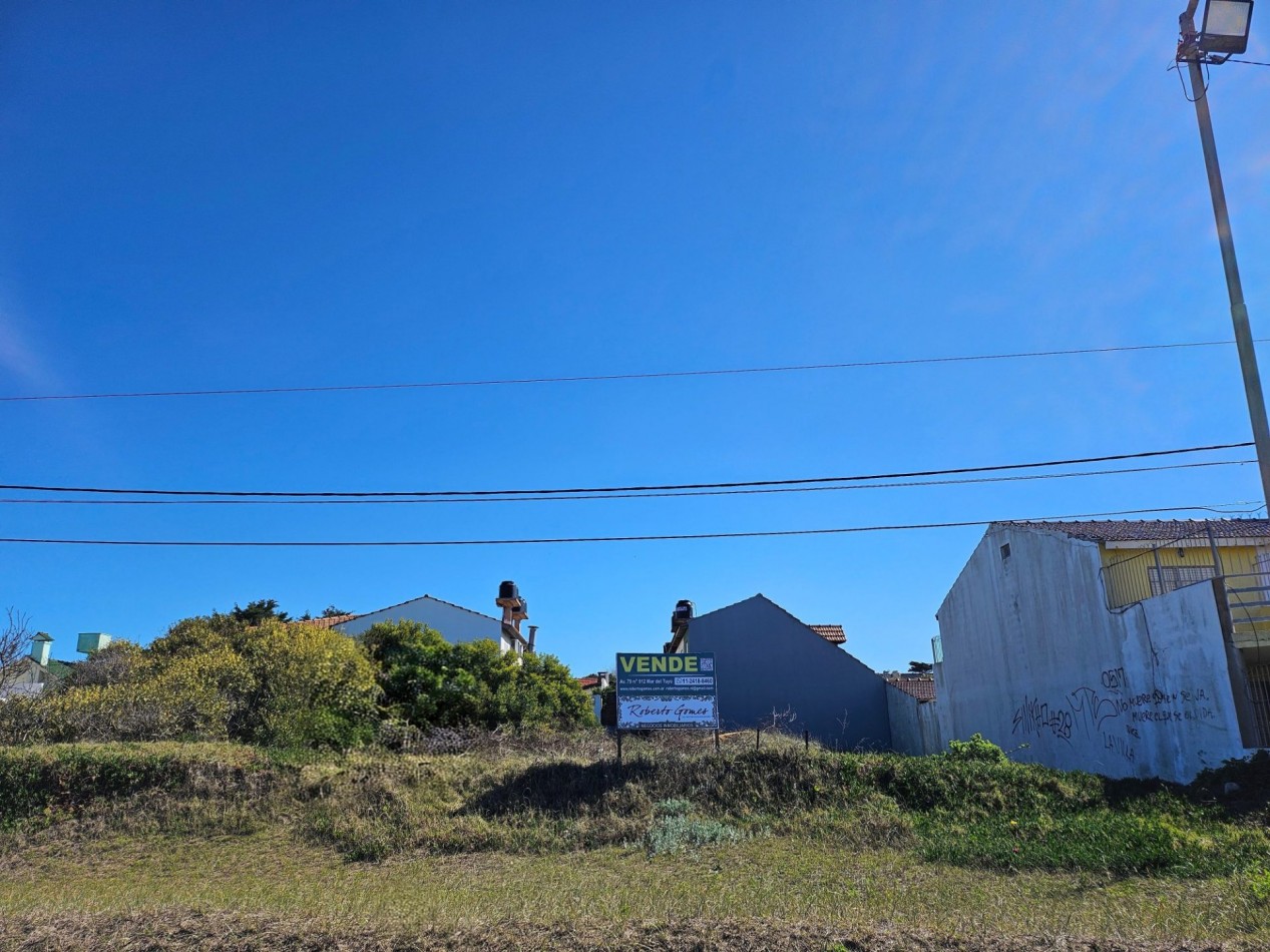 LOTE en MAR DEL TUYU - OPORTUNIDAD FRENTE AL MAR