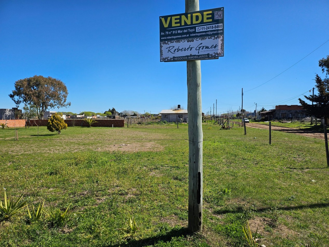 LOTE EN ESQUINA EN VENTA- 9 Y 64 MAR DEL TUYU
